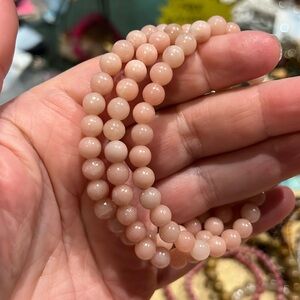 Peruvian Pink Opal (One) 6mm bracelet